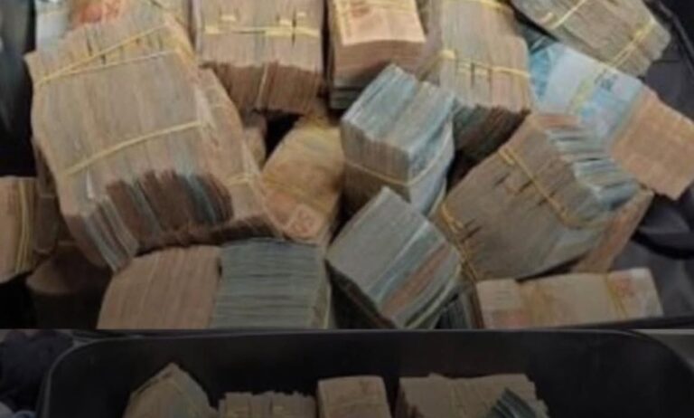 Quantia de R$ 240 mil é apreendida em mala durante ação da Polícia Civil em Juazeiro do Norte