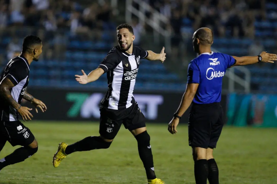 Ceará vira sobre o Jacuipense, goleia por 4 a 1 e assume vice-liderança do Grupo C na Copa do Nordeste