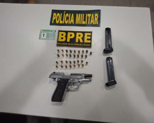 BPRE prende homem com pistola e 32 munições durante fiscalização na CE-292, em Potengi