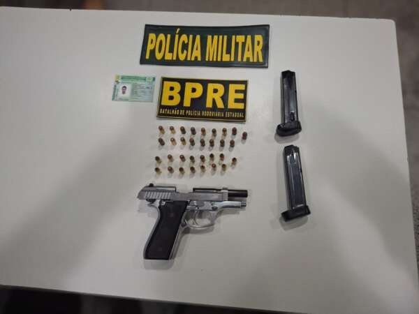 BPRE prende homem com pistola e 32 munições durante fiscalização na CE-292, em Potengi