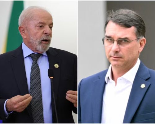 Pela primeira vez, Flávio Bolsonaro aparece à frente de Luiz Inácio Lula da Silva em simulação de 2º turno, aponta Quaest