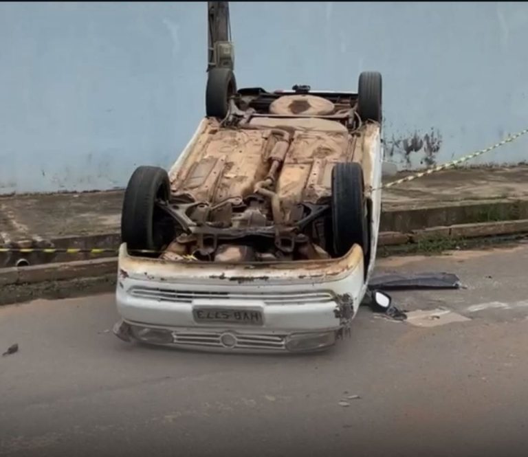 Motorista morre após capotar carro no bairro São José, em Juazeiro do Norte