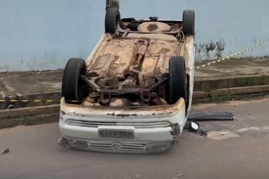 Motorista morre após capotar carro no bairro São José, em Juazeiro do Norte