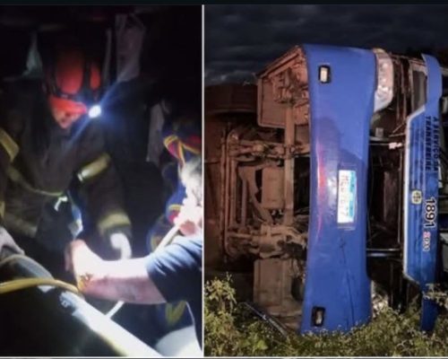 Ônibus com equipe de basquete de Juazeiro do Norte capota em Tauá e deixa sete mortos
