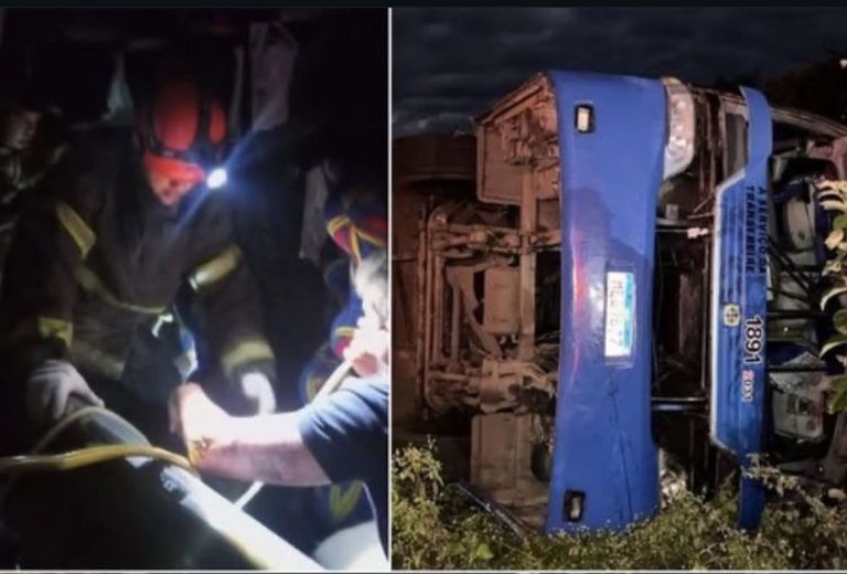 Ônibus com equipe de basquete de Juazeiro do Norte capota em Tauá e deixa sete mortos