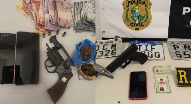 RAIO prende três suspeitos e recupera duas motocicletas roubadas em ações no Cariri