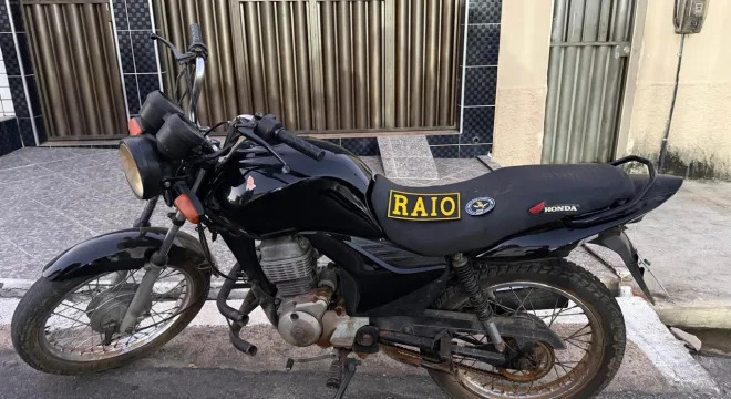 Polícia Militar recupera motocicleta com registro de roubo durante diligências do RAIO em Caririaçu