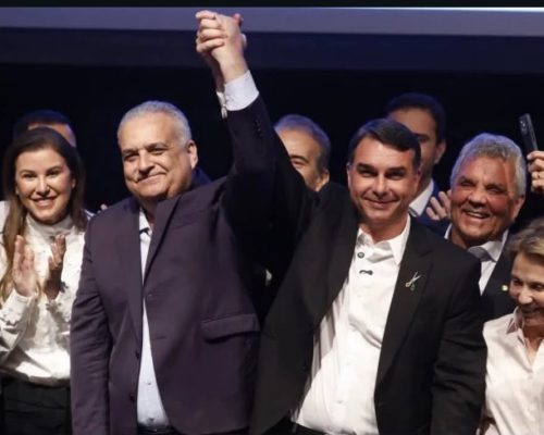 Flávio Bolsonaro oficializa Alfredo Gaspar como candidato a vice-presidente em chapa do PL