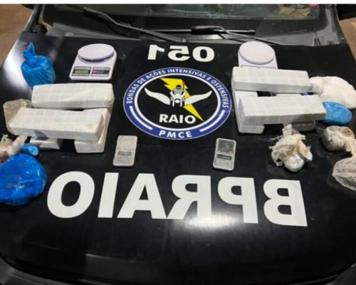 Adolescente é apreendido com mais de 8 kg de drogas durante ação do CPRaio em Crato