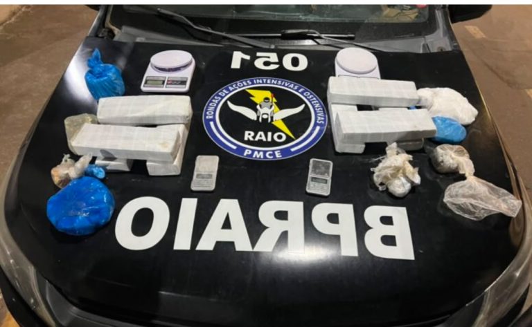 Adolescente é apreendido com mais de 8 kg de drogas durante ação do CPRaio em Crato