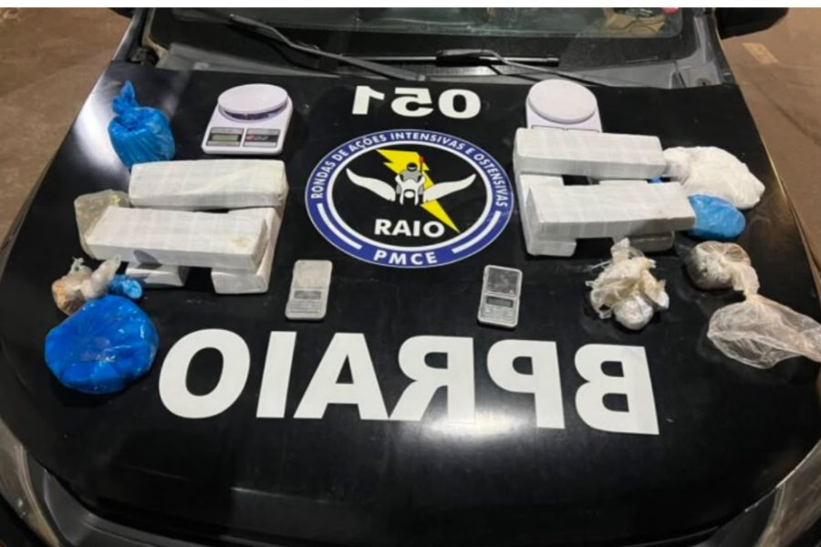Adolescente é apreendido com mais de 8 kg de drogas durante ação do CPRaio em Crato