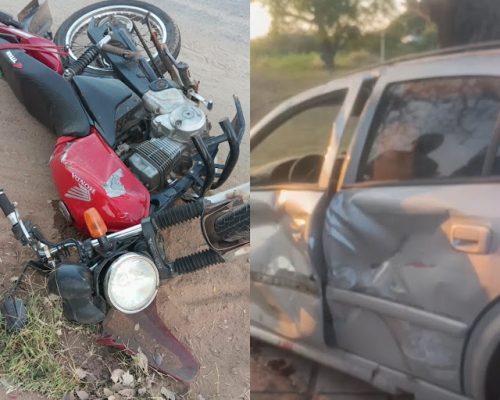 Homem de 52 anos morre após motocicleta colidir com carro em cruzamento de rodovias em Missão Velha