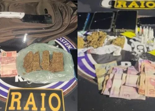 RAIO realiza operações contra o tráfico e apreende drogas em Lavras da Mangabeira e Milagres