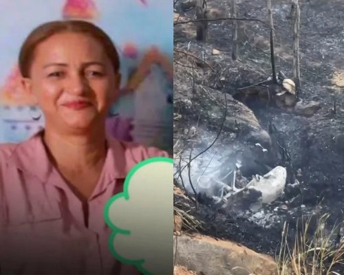 Mulher morre carbonizada após motocicleta sair da pista e pegar fogo na CE-187, em Campos Sales