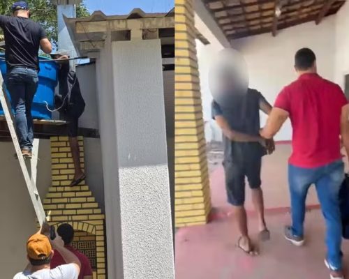 Homem é preso após tentar se esconder em caixa d’água durante fuga em Juazeiro do Norte