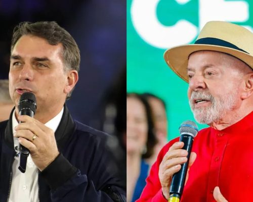 Flávio Bolsonaro tem 52% e Lula 48% dos votos válidos em pesquisa para o segundo turno