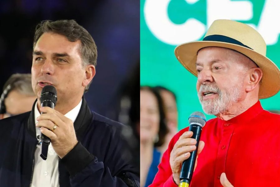 Flávio Bolsonaro tem 52% e Lula 48% dos votos válidos em pesquisa para o segundo turno