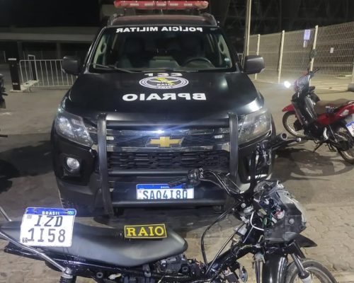 RAIO recupera moto com registro de roubo durante abordagem em Missão Velha