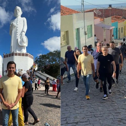 Felipe Vasques participa da tradicional subida ao Horto na sexta-feira Santa