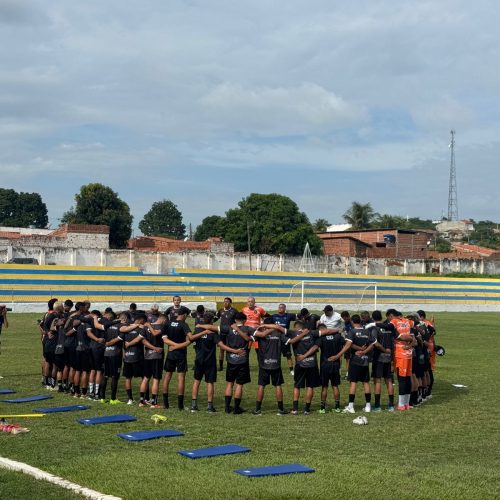 Cariri F.C apresenta elenco para a Série B do Cearense e inicia preparação em Missão Velha. Foto: Reprodução