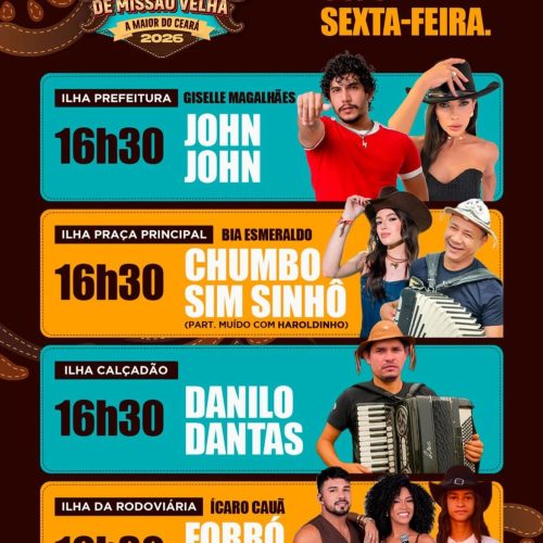 Desfile do Vaqueiro da 57ª Vaquejada de Missão Velha terá quatro palcos e atrações musicais ao longo da Avenida do Vaqueiro